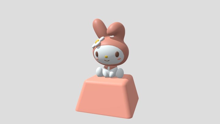 My Melody Keycap 3D Model