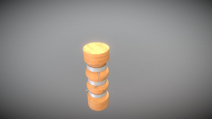Bobbin Needlecase-wood 3D Model