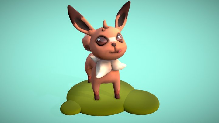 Eevee - Cute Creature Workshop 3D Model