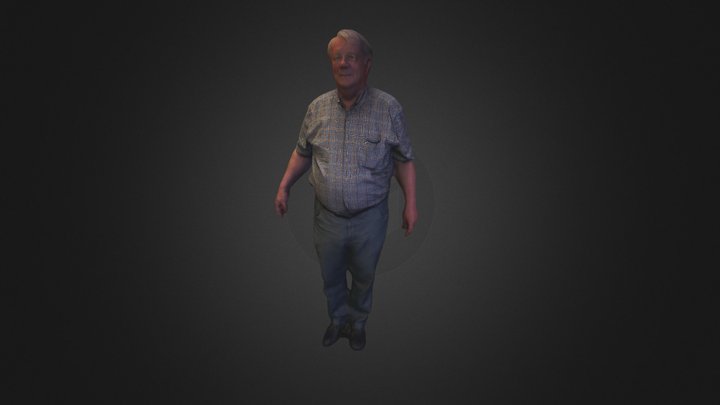 3D array scan of older man 3D Model