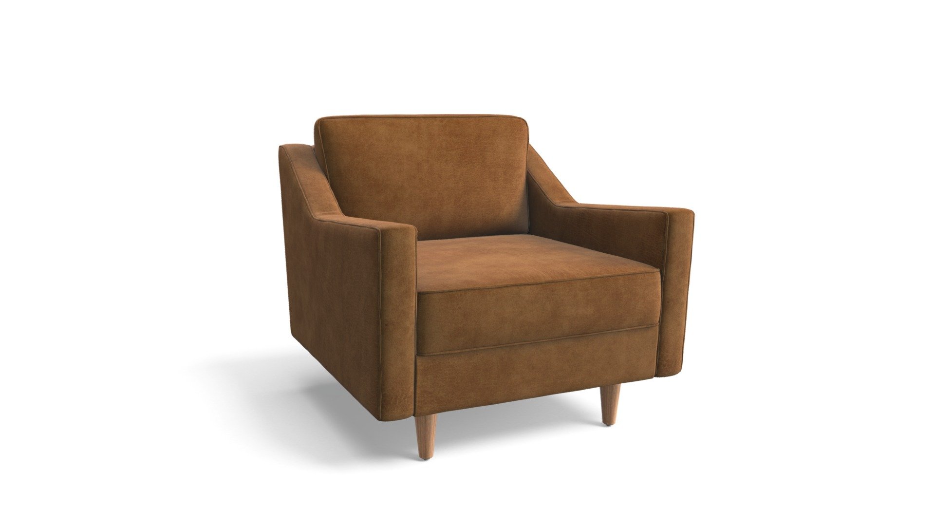 Dallas Armchair, Outback Tan Premium Leather