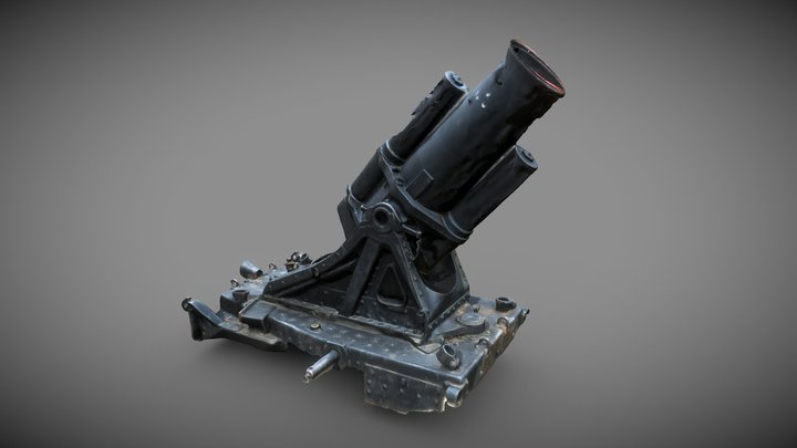 Cannon from WW1 3D Model