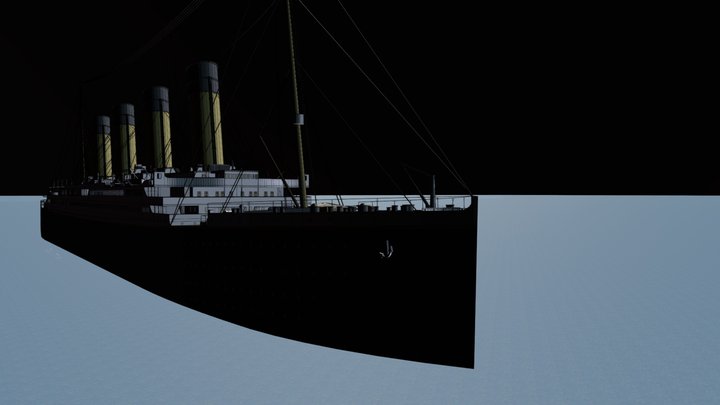 Titanic+eau 3D Model