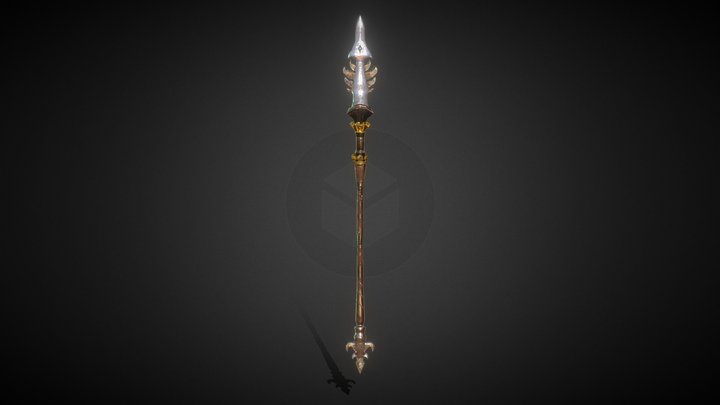 Metal Spear 3D Model