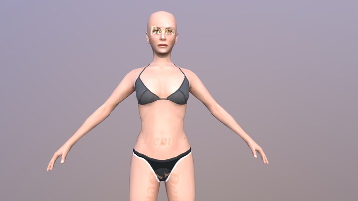 Female Demo - WITH 30 ANIMATIONS-36 MORPHS 3D Model