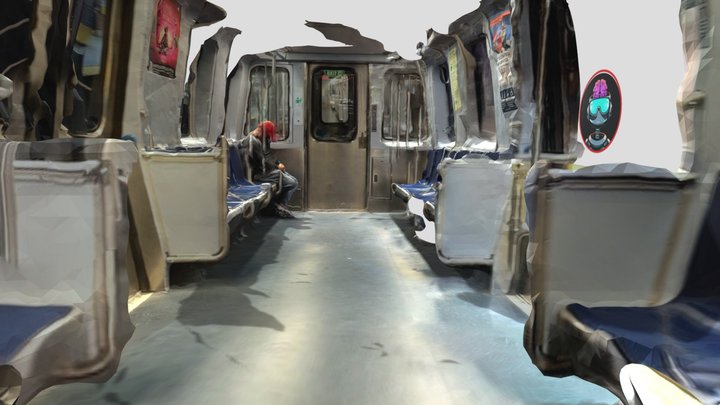 Subway car, MBTA (Boston T) 3D Model