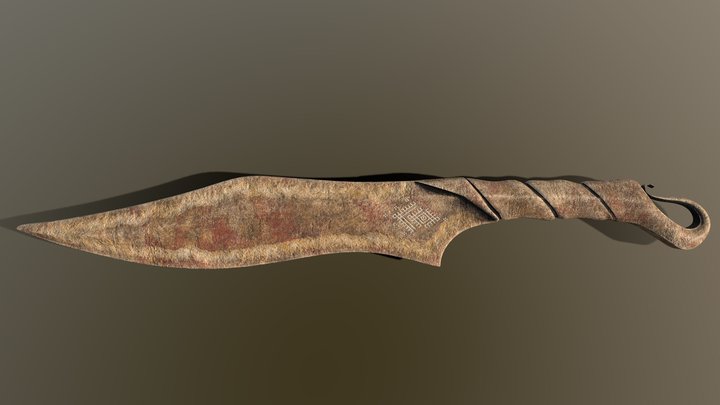 Bone Knife 3D Model