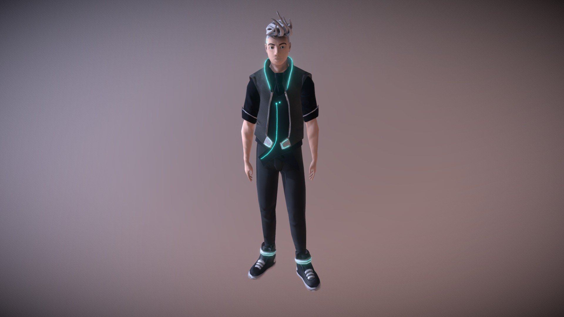 Kevin Cyberpunk Character