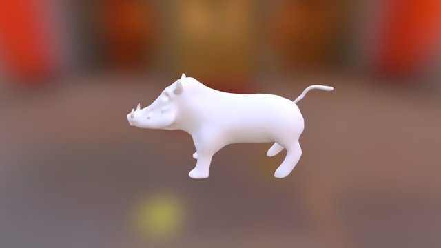 Warthog Remeshed 3D Model