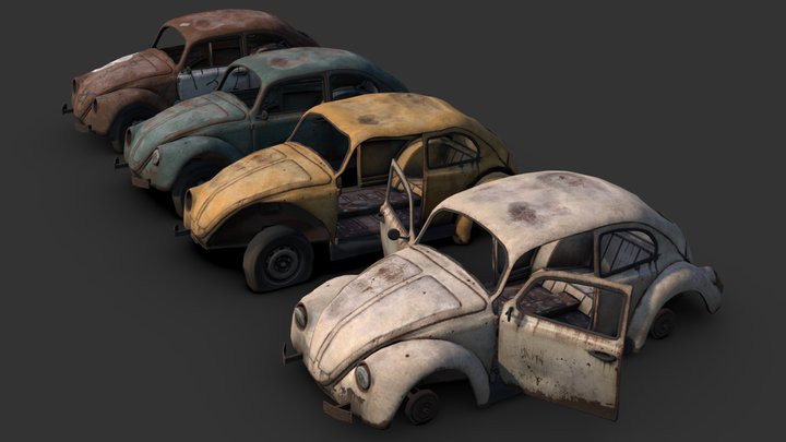 Wrecked Bug 3D Model