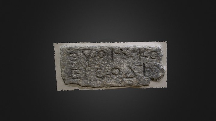 Byzantine Epigraph 3D Model