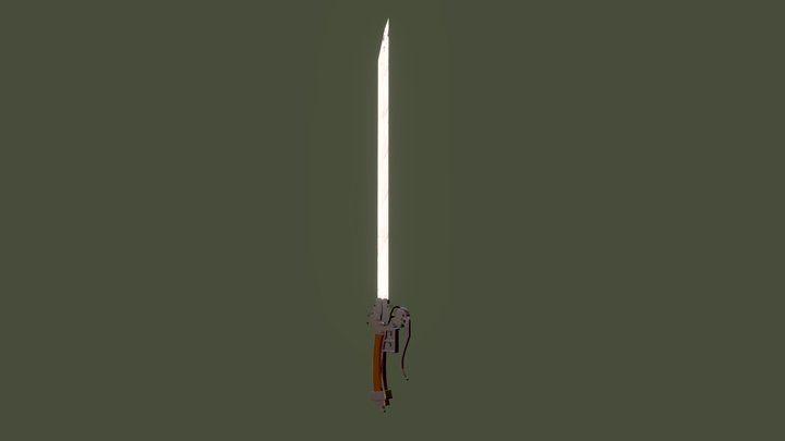 attack on titan Omni-directional mobility sword 3D Model