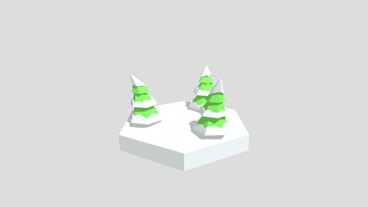 Spruce low poly 3D Model