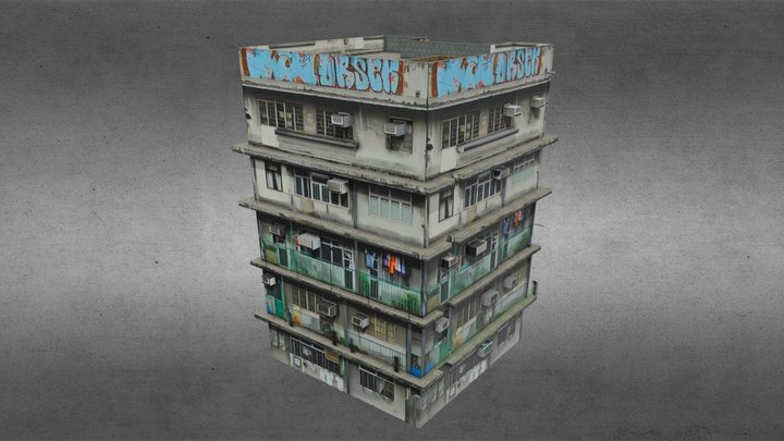 Abandoned building gameready – Modelo 3D gratuito STL
