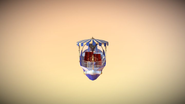 Willy Wonka - Chocolate River Boat 3D Model