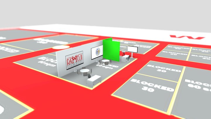 Waves Layout 3D Model