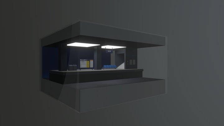 【K-NEXT Virtual Fan goods】K-NEXT Miniture METRO 3D Model