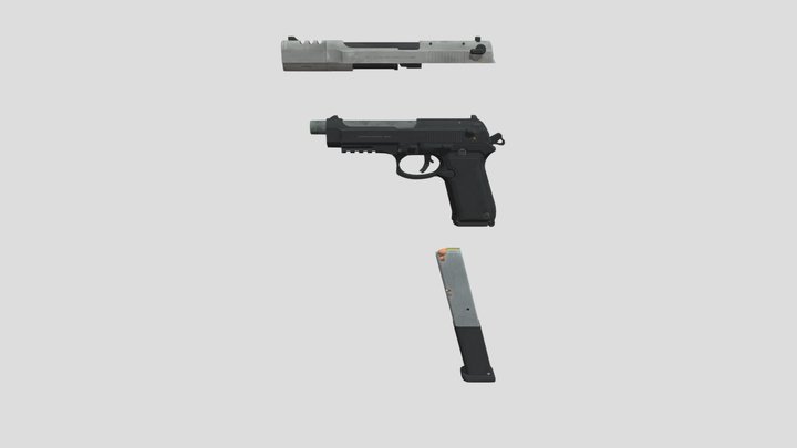 Beretta 92FS – Modello 3D gratuito STL