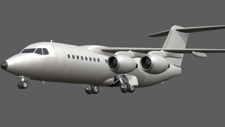 BAe 146-200 3D Model