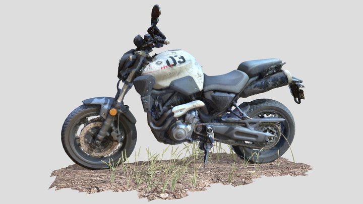 Yamaha MT-03 660cc 2013 Motorcycle / Motorbike 3D Model