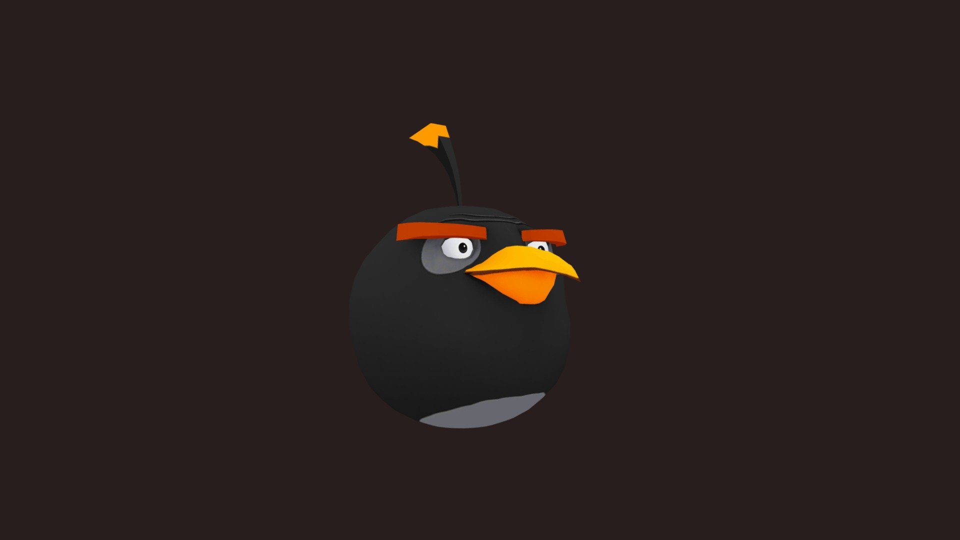 Mobile - Angry Birds Go - Bomb — Sketchfab embed 3D viewer