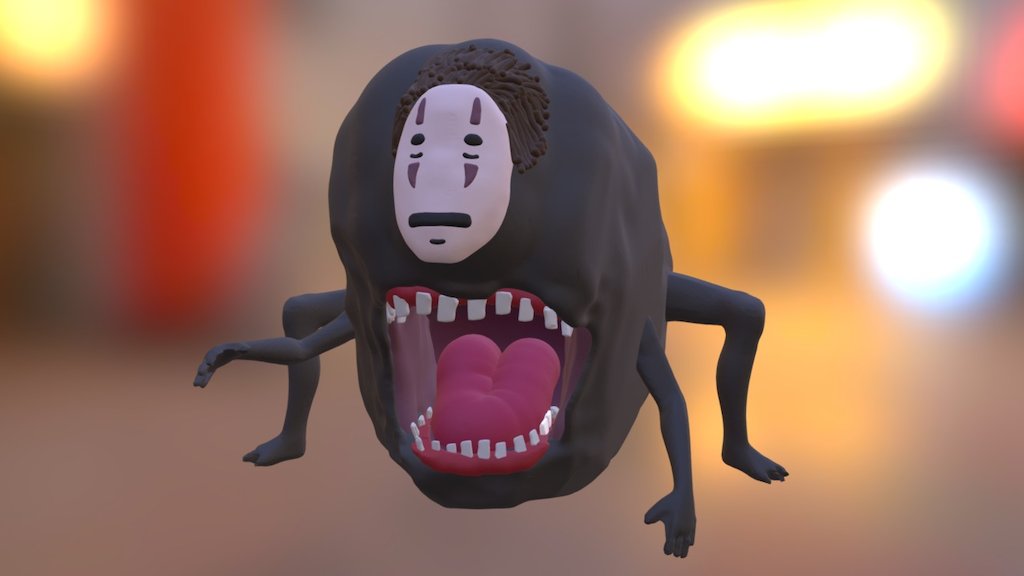 Spirited Away No Face Monster D Model By Mvaleriani A