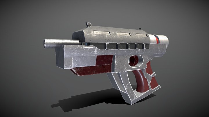 E-22A FalconPistol 3D Model