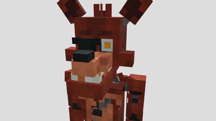 minecraft_foxy_the_pirate_fox_fnaf (2) 3D Model