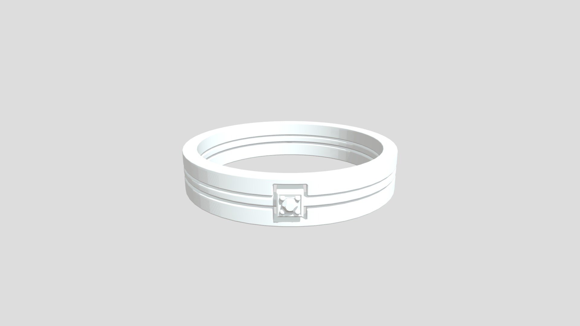 Yellow and white gold ring with diamond