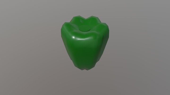 green pepper 3D Model