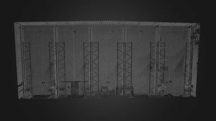 Inwentaryzacja słupów żelbetowych w hali 3D Model