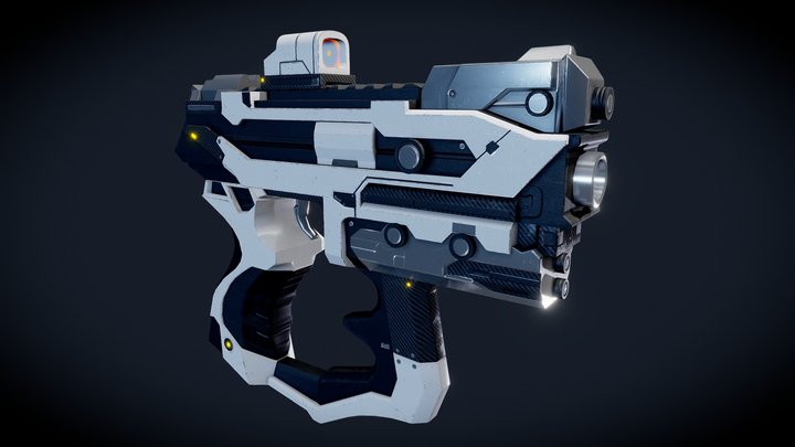 SciFi Pistol MK I - Energy 3D Model