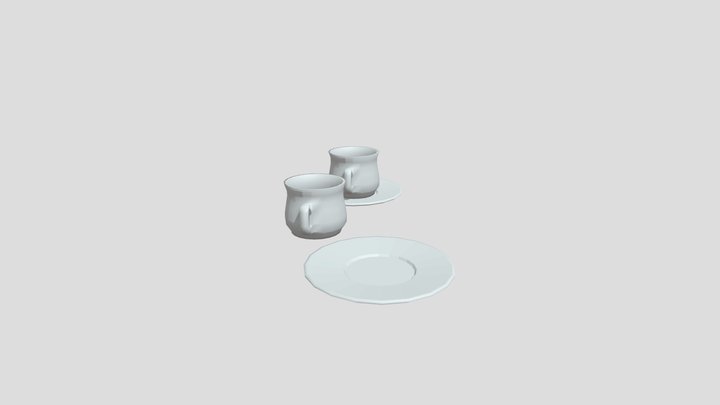 Teacup Set 3D Model