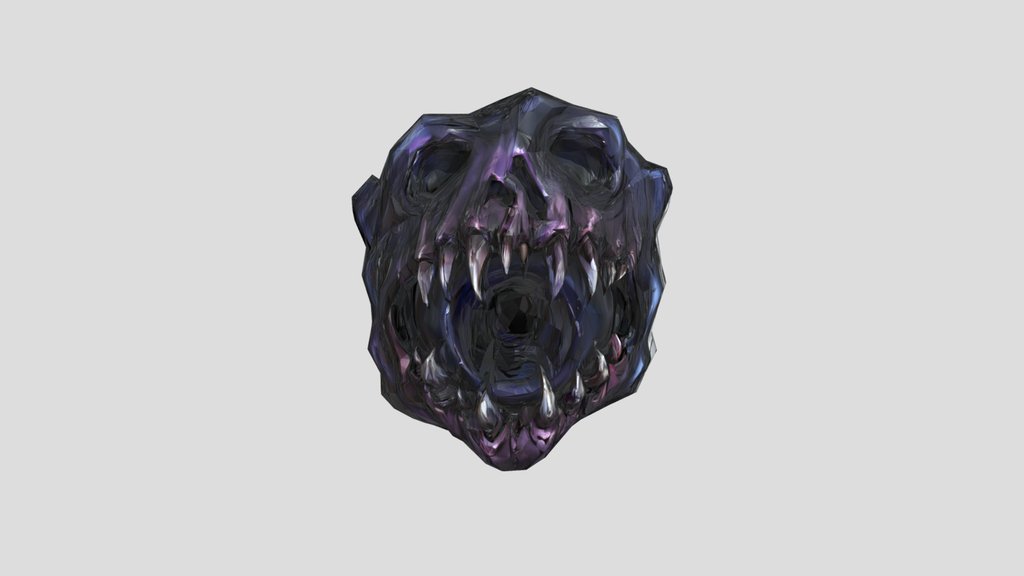 Monstrous skull - like face