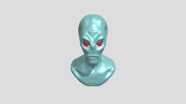 ZBrush Alien Bust 3D Model