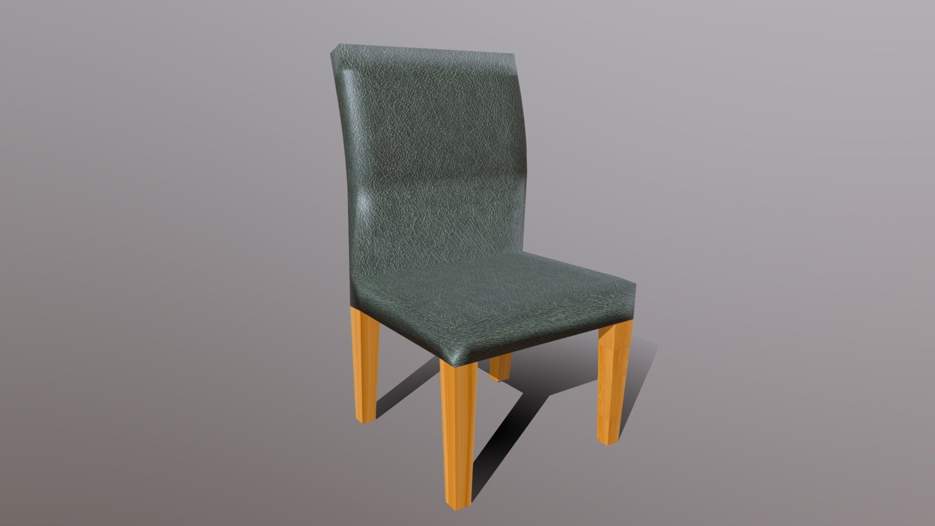 Black leather chair