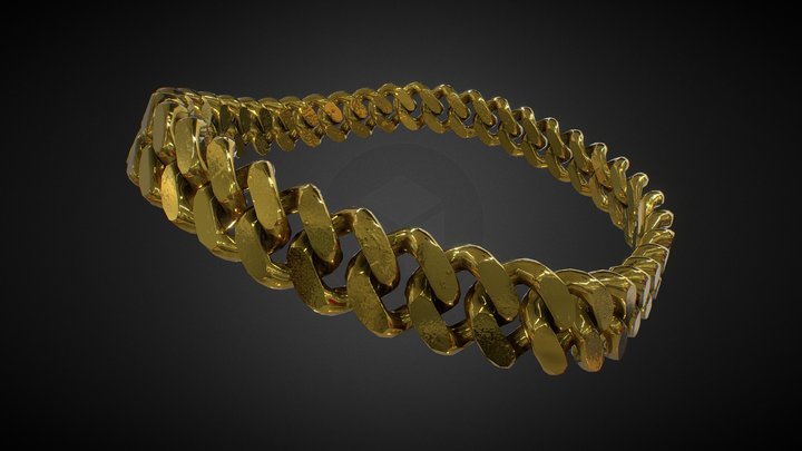 Chain Link Choker 3D Model