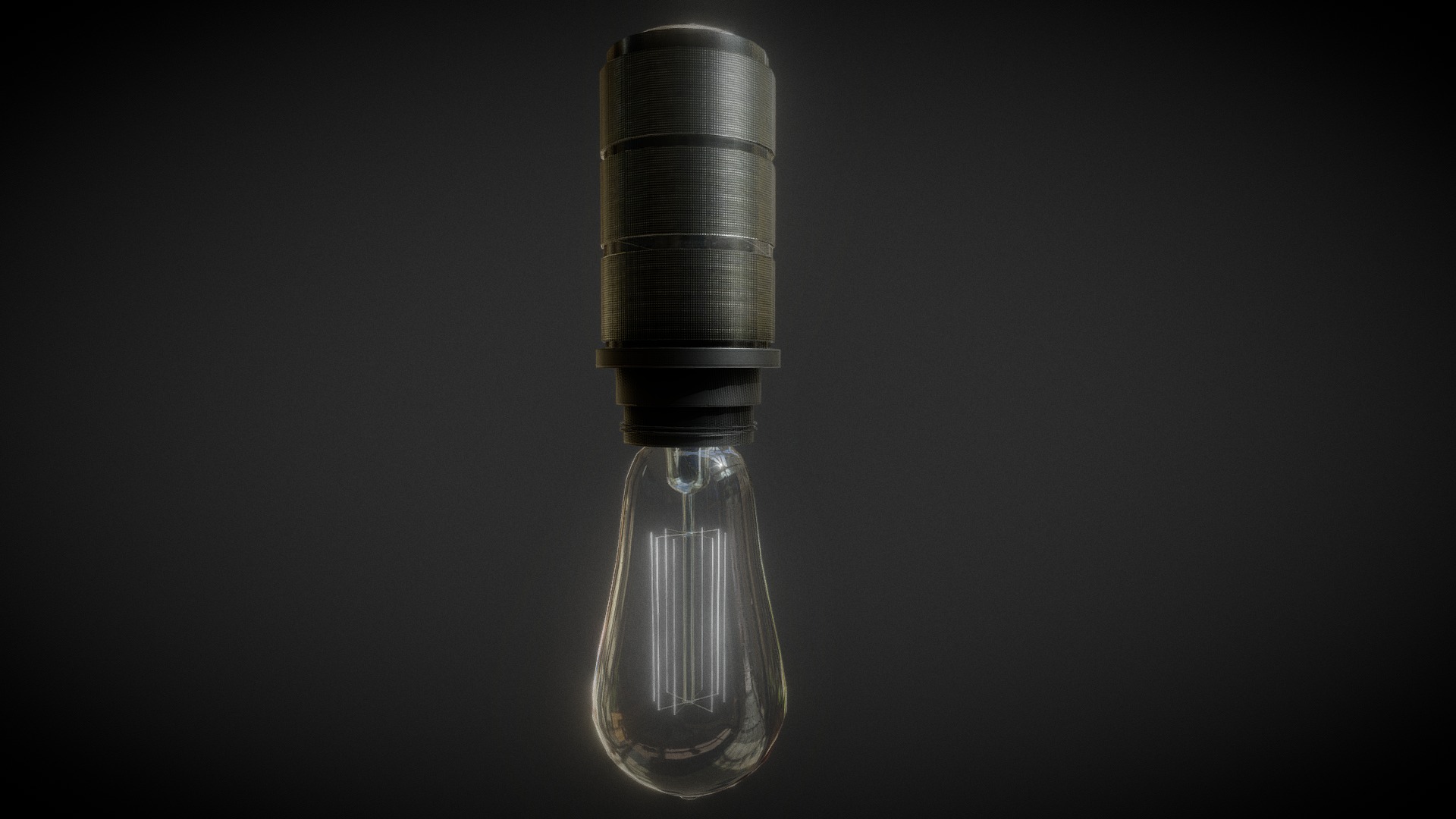 3D model Vintage Lump - This is a 3D model of the Vintage Lump. The 3D model is about a close-up of a light bulb.