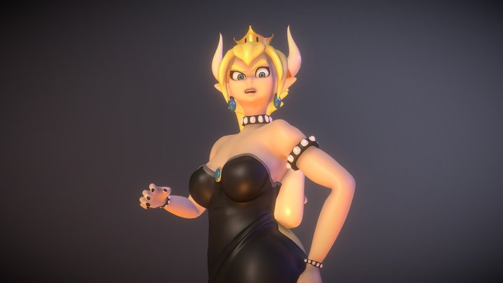 Bowsette 3D Model
