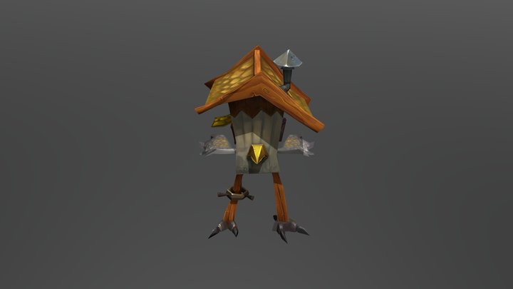 Chicken Coop Animation 3D Model