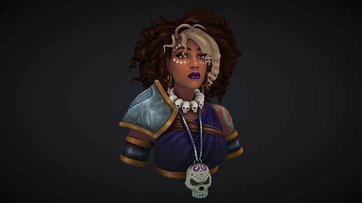 Dee: Rat Queens Fan Art 3D Model