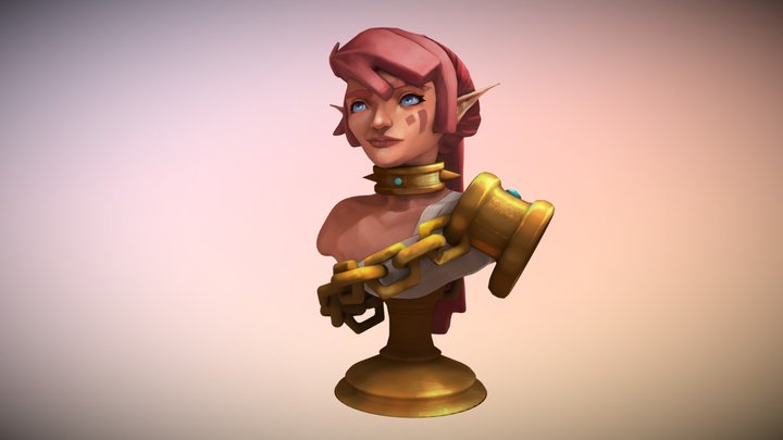 Miah Bust #3dBustChallenge 3D Model