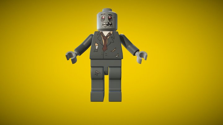 Lego Zombie 3D Model