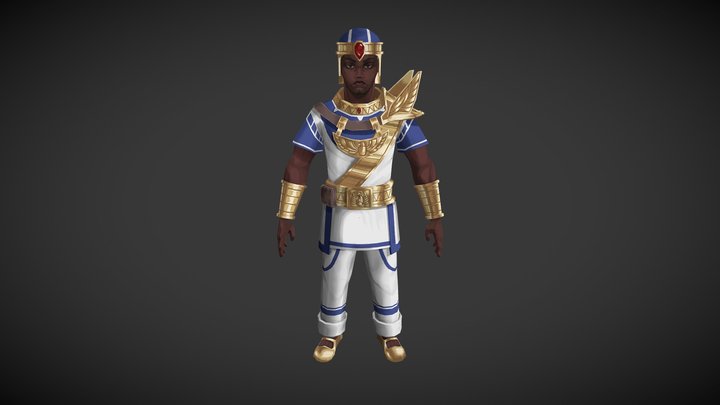 [Student Work] Egyptian charadesign 3D Model