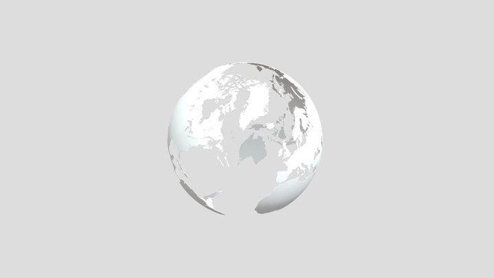 Rotating Vector Globe 3D Model