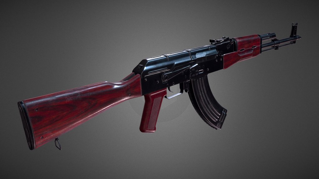 AKM 47 3D Model By Esok a42ee47 Sketchfab