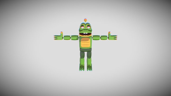 Happy Frog By LWG YowBuge 3D Model