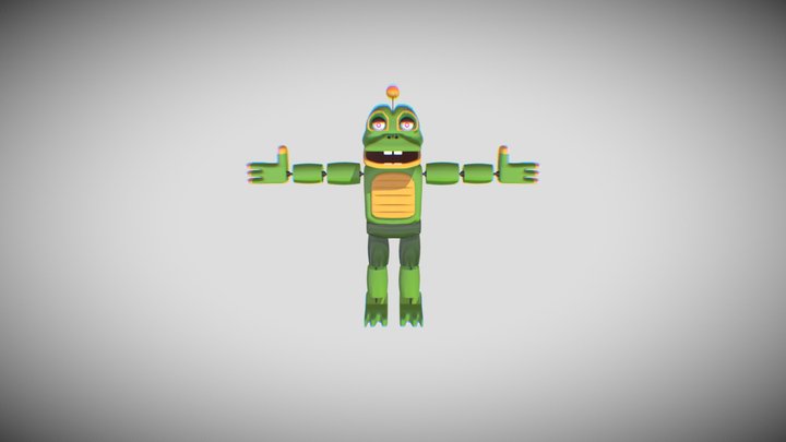 Happy Frog By LWG YowBuge 3D Model