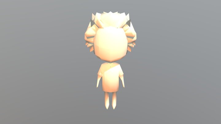 Low Poly Boy 3D Model