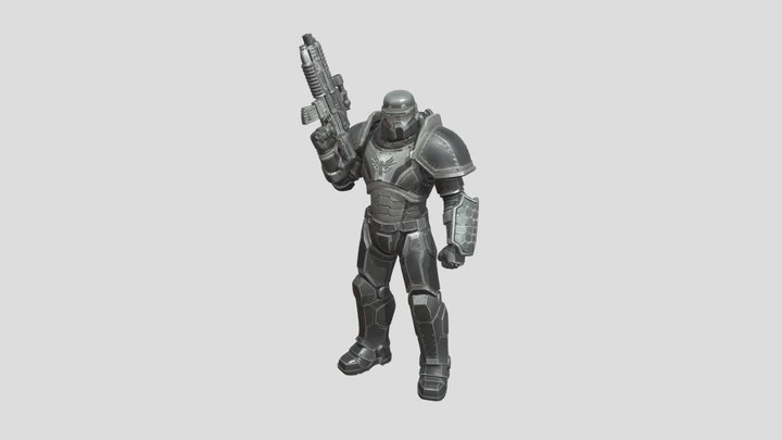 Void-Sentinel Sci-Fi Super-Soldier Squad STL…